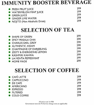 Tea And Lounge (Radisson Blu Atria) menu 1