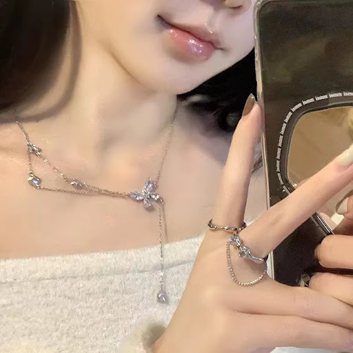 Title 3, Womens Butterfly Necklace with special design....