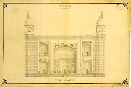 Western Elevation of Taj Gate