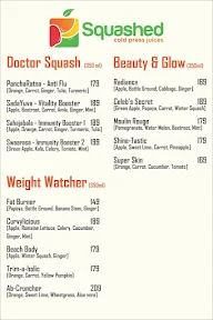 Squashed - Cold Press Juices menu 3