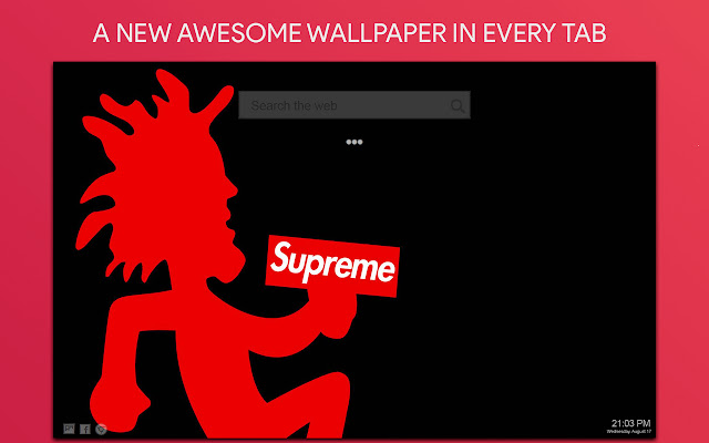 Supreme Wallpaper HD Custom New Tab