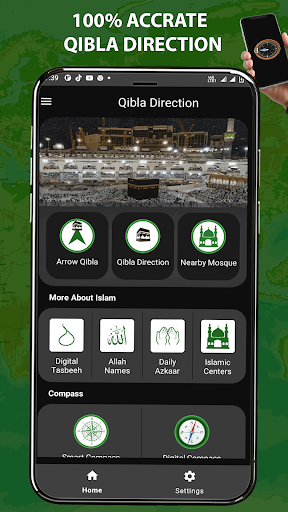 Screenshot Qibla Direction Compass Finder