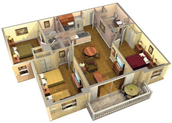 plan maison 4d