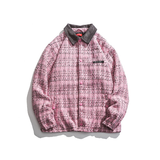 Title 3, Mens Casual Braided Plaid Lapel Jacket, offeri...