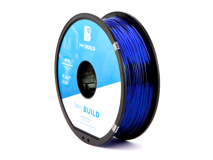 Translucent Blue MH Build Series PETG Filament - 1.75mm (1kg)