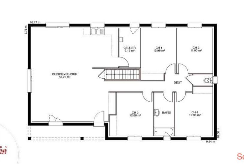  Vente Terrain + Maison - Terrain : 1 702m² - Maison : 82m² à Chanac-les-Mines (19150) 