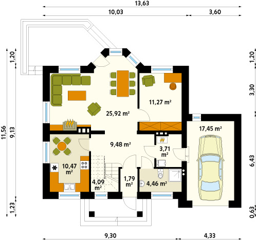 Echo 2 CE-SI - Rzut parteru