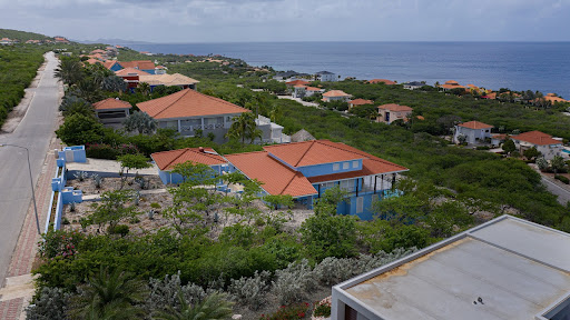 Blue villas orange roofs sea view in this luxury villa for sale in Sint Willibrordus ($1,826,849)