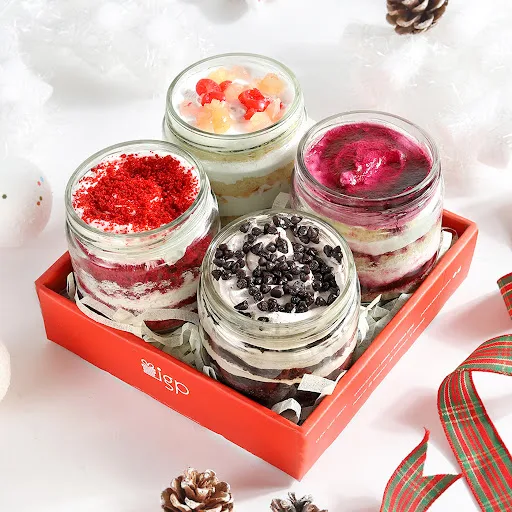 Assorted Jar Cakes (Set Of 4)