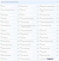 Parul Homemade Food menu 3