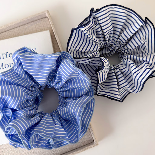 Title 11, Sweet Blue Striped Double-layer Large Intestine...