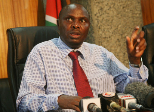 HIGH HOPES: Agriculture Cabinet Secretary Felix Koskei during a media briefing in his office in Nairobi yesterday. Photo/HEZRON NJOROGE