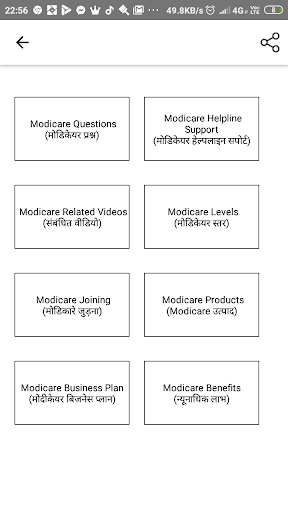 Modicare Questions English  Hindi