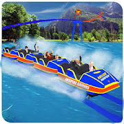 Roller Coaster Water Park Ride  Icon