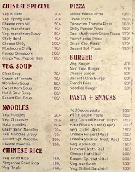 Basant Ice Cream menu 1