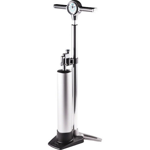 Crank Brothers Klic Floor Pump, Analog Gauge w/ Compression Canister