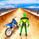 Cover Image of ダウンロード スーパーヒーローバイクスタント3Dゲーム 1.3 APK