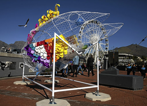 'A Fish Named Faithful' is collecting plastic at the V&A Waterfront in Cape Town as part of Plastic Free July.