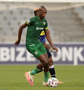 Evidence Makgopa of Baroka during the DStv Premiership match between Cape Town City FC and Baroka FC at Cape Town Stadium on April 03, 2021 in Cape Town.
