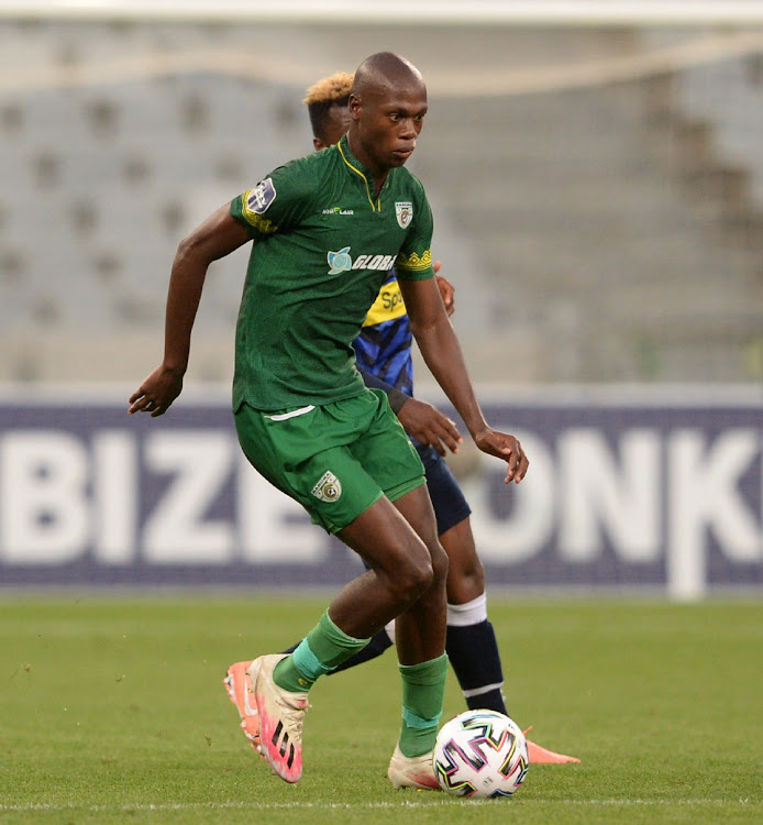 Evidence Makgopa of Baroka during the DStv Premiership match between Cape Town City FC and Baroka FC at Cape Town Stadium on April 03, 2021 in Cape Town.