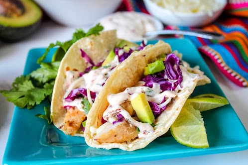 Grilled Fish Tacos With Chipotle Crema