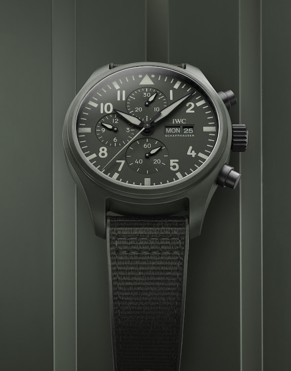 IWC Schaffhausen's new Top Gun 'Woodland' chronograph.