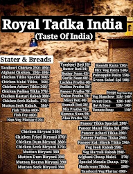 Royal Tadka India menu 2