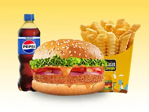 Punjabi Gabru Burger + Large Fries + Pepsi (Regular)