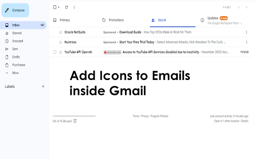 Icons in Gmail™