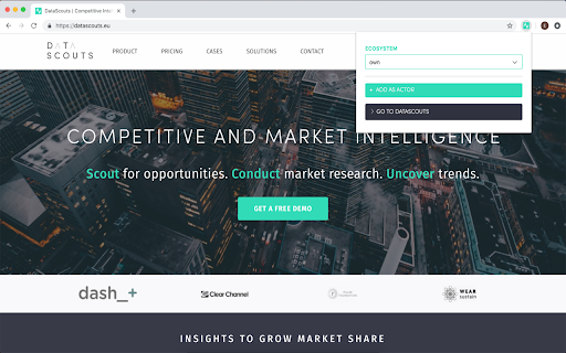 DataScouts web extension