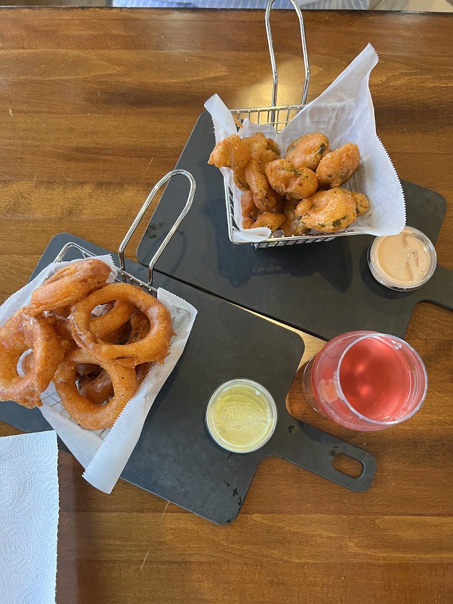 Gluten-Free Onion Rings at Drip