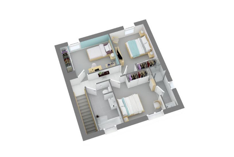  Vente Terrain + Maison - Terrain : 307m² - Maison : 85m² à Ségoufielle (32600) 
