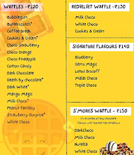 Waffle And Bubbles menu 1