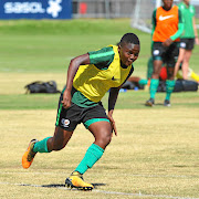 Rhoda Mulaudzi  during Banyana  training session. 