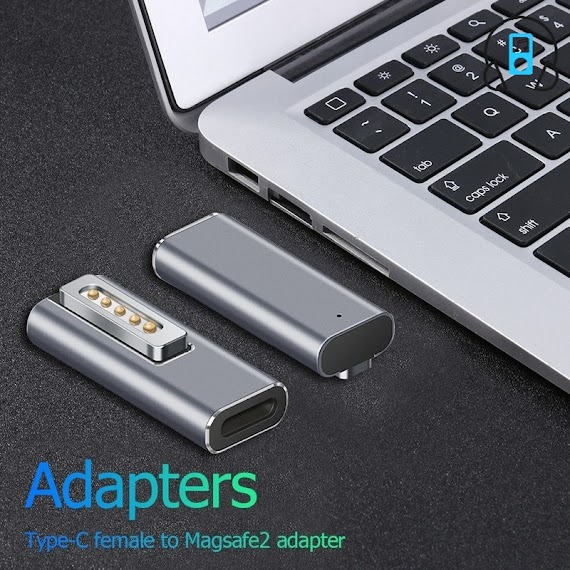 1 Đầu Chuyển Đổi Ổ Cắm Type - C Sang Magsafe2 Usb C Cho Magsafe 2 Macbook Pro /