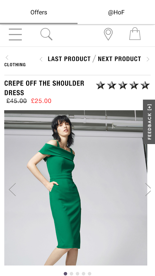 Android application Sales for Warehouse Clothing screenshort