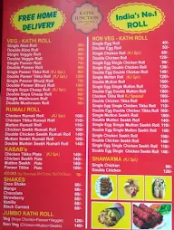 Kathi Junction menu 1