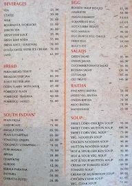 Bsix Inn menu 1