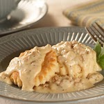 Down-Home Sausage Gravy Over Biscuits was pinched from <a href="http://www.verybestbaking.com/recipes/29735/Down-Home-Sausage-Gravy-Over-Biscuits/detail.aspx" target="_blank">www.verybestbaking.com.</a>