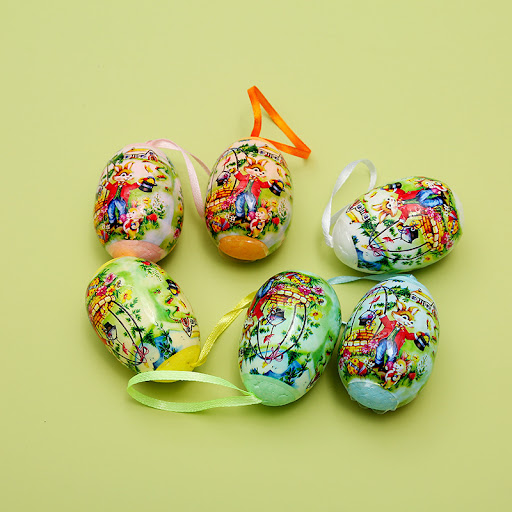Title 1, DIY Easter Eggs Puzzle Decoration Painted And C...