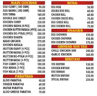 Panjabi Rasoi menu 2