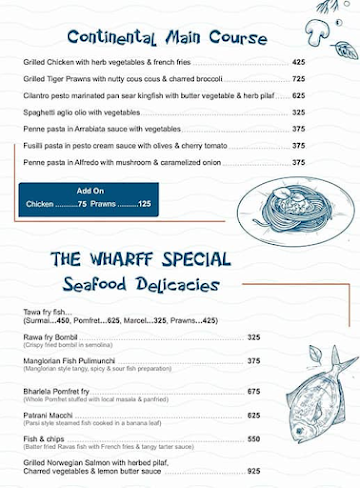 The Wharff Restaurant menu 