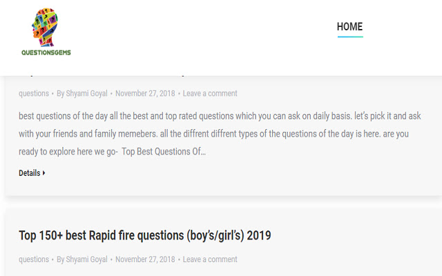 quetionsgems - best questions chrome extension