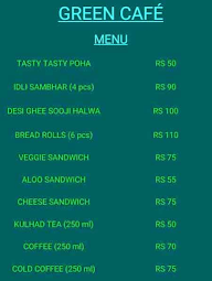 Green Cafe menu 1