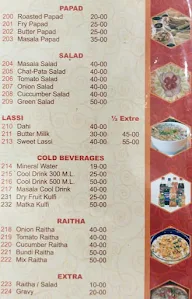 Balaji Family Dhaba menu 2