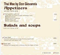 Thai Mee menu 1