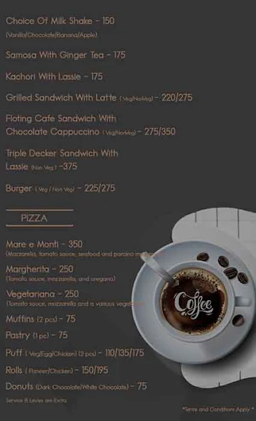 Floating Cafe menu 