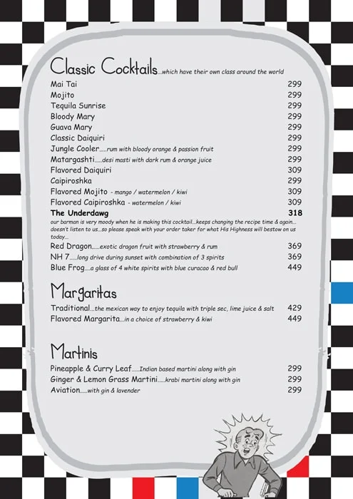 Poptates Lokhandwala menu 