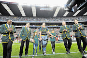 STILL STANDING: Van der Westhuizen at the Springbok game against New Zealand at Ellis Park in 2014