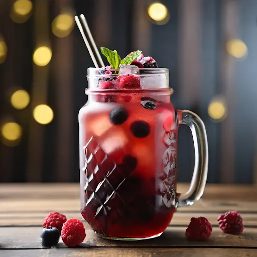 Mixed Berry Iced Tea [450 Ml, 1 Mason Jar]